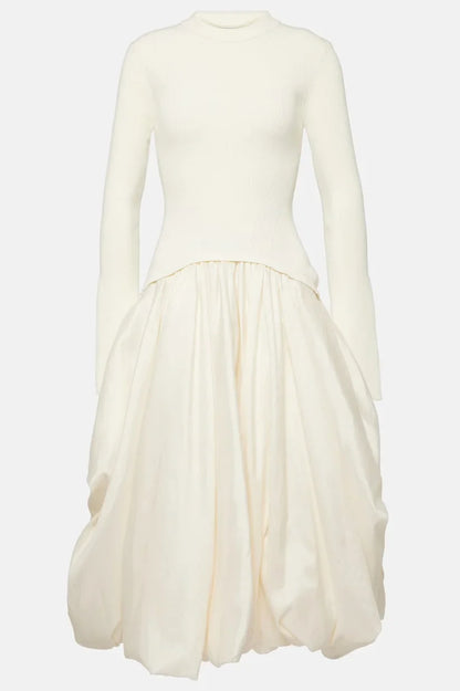 Midikleid Mit Ballonrock