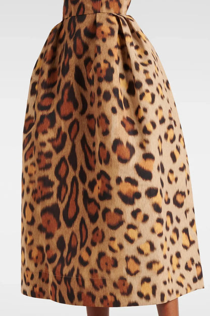 Figurbetontes Kleid Mit Leopardenmuster