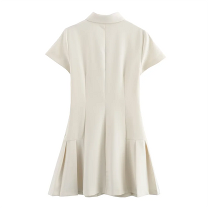 Minikleid Mit Hemdkragen Und Button-Down-Kragen