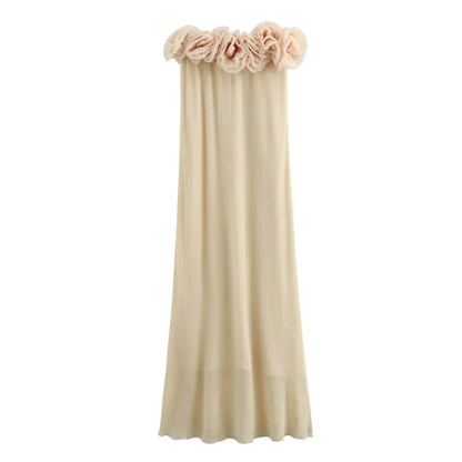 Elegantes Schulterfreies Maxikleid