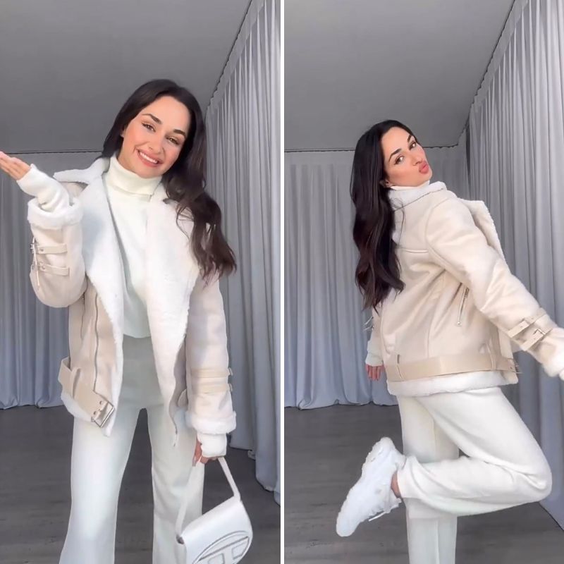 Stilvolles Design, Elegante Plüschjacke