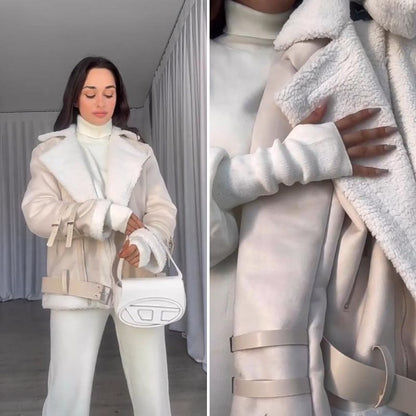 Stilvolles Design, Elegante Plüschjacke