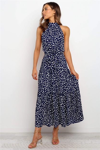 Maxi-Sommerkleid Mit Punktemuster