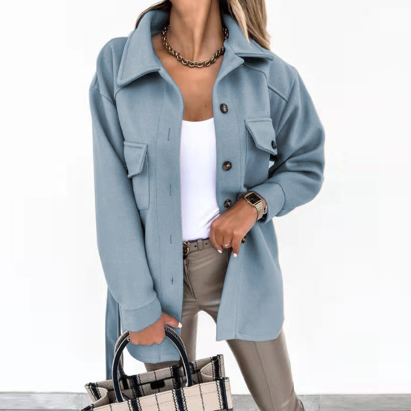 Elegantes Design, Stylischer Mantel Für Damen