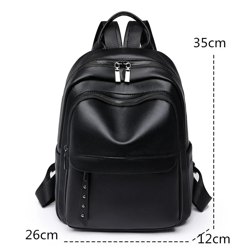 Hochwertiger Damenrucksack Aus Leder
