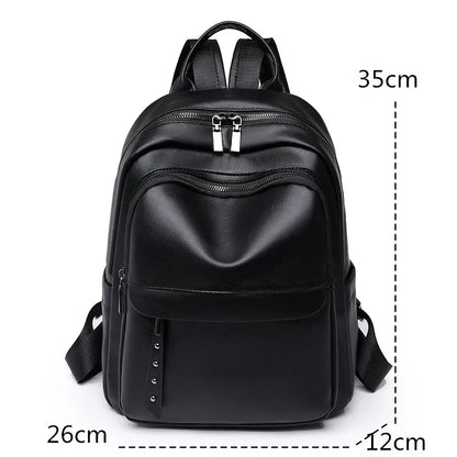Hochwertiger Damenrucksack Aus Leder