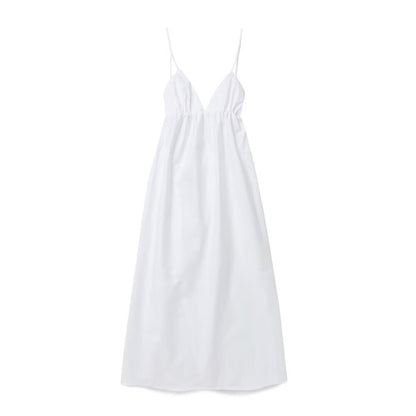 Elegantes Midikleid Mit Tiefem Rücken