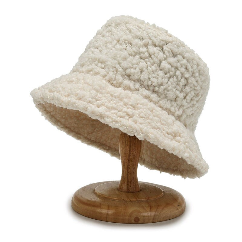 Damen-Bucket-Hut Aus Schafwolle | Warmer Outdoor-Panamahut Für Damen