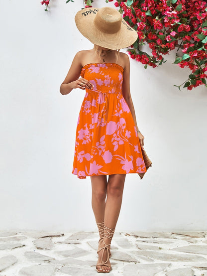 Schulterfreies, Trägerloses Midikleid