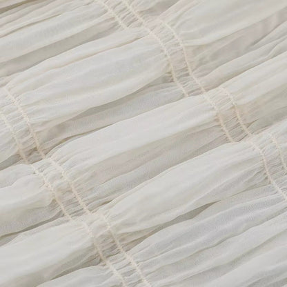 Sommerliches Ärmelloses Strand-/Partykleid Mit V-Ausschnitt Und Hoher Taille, Plissiertes Spaghetti-Träger