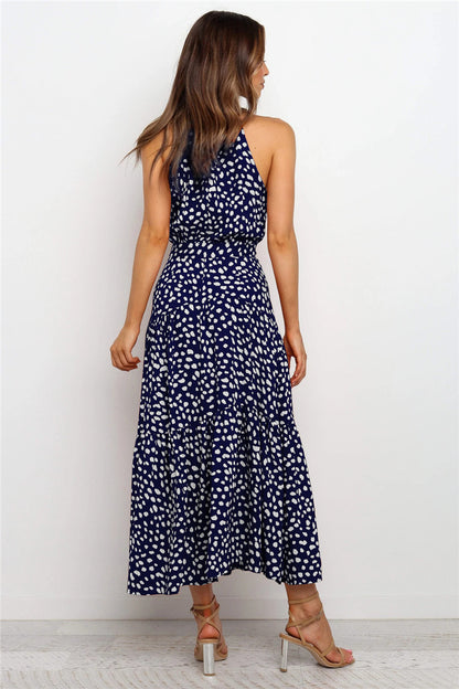 Maxi-Sommerkleid Mit Punktemuster