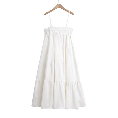 Elegantes Maxikleid Mit Dünnen Trägern