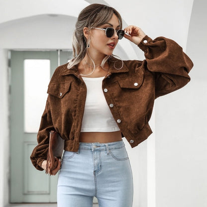 Elegante Samtjacke İm Kurzdesign