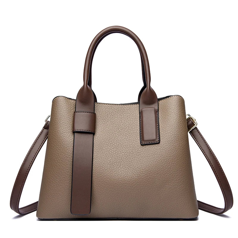 Große Schulterhandtasche İm Stilvollen Design Mit Kreuzdetail