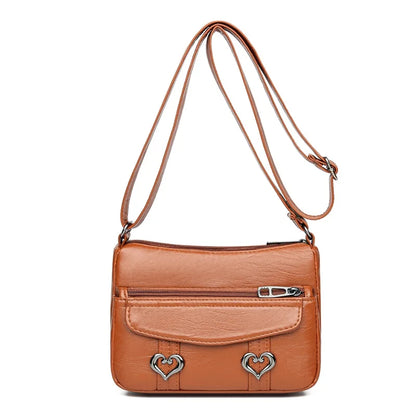 Vintage-Umhängetasche Mit Mehreren Taschen