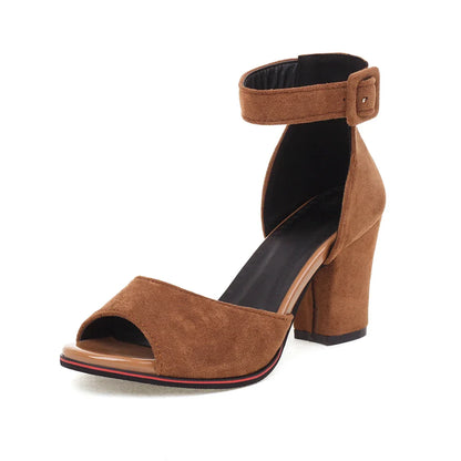 Wildleder-Pumps Mit Offener Spitze