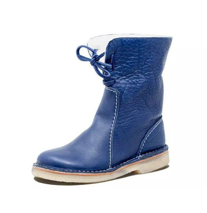 Schnürstiefel Mit Bauschiger Innenseite