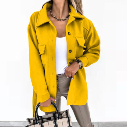 Elegantes Design, Stylischer Mantel Für Damen