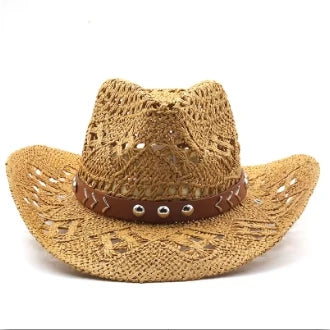 Retro Sommer Strand Stroh Cowboyhut