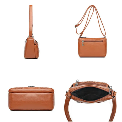 Vintage-Umhängetasche Mit Mehreren Taschen