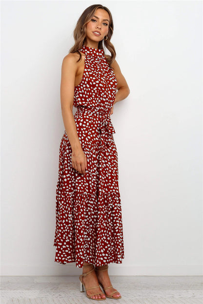 Maxi-Sommerkleid Mit Punktemuster