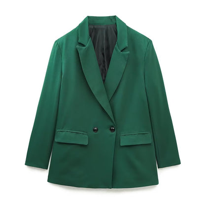 Stilvolle Blazerjacke Mit Klassischem Kragen