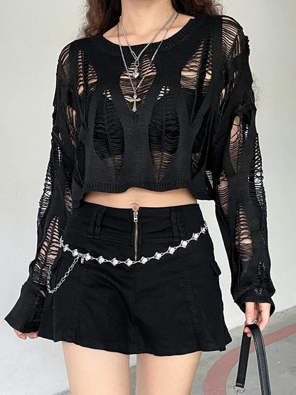 Bluse Mit Strickdetail