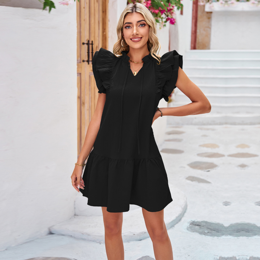 Minikleid Mit Schleifendetail