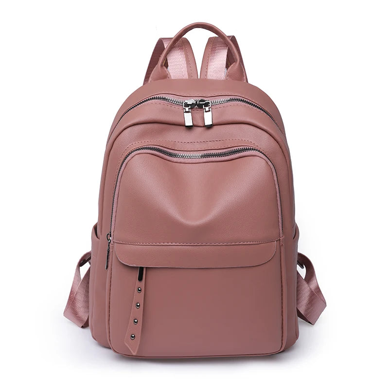 Hochwertiger Damenrucksack Aus Leder