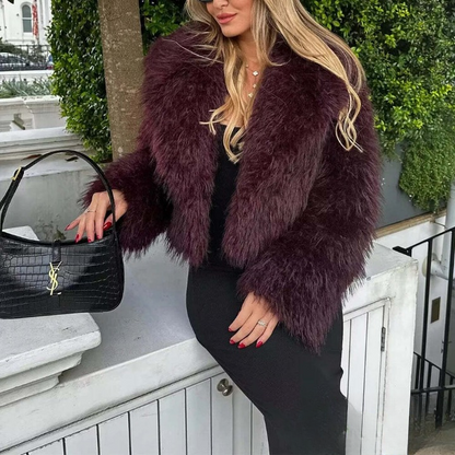 Warm Und Stylisch: V-Neck Damen Pelzjacke