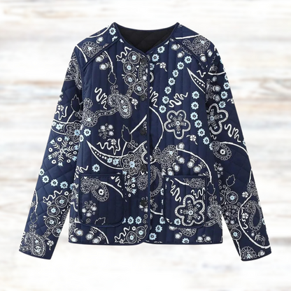 Geblümte Vintage-Jacke