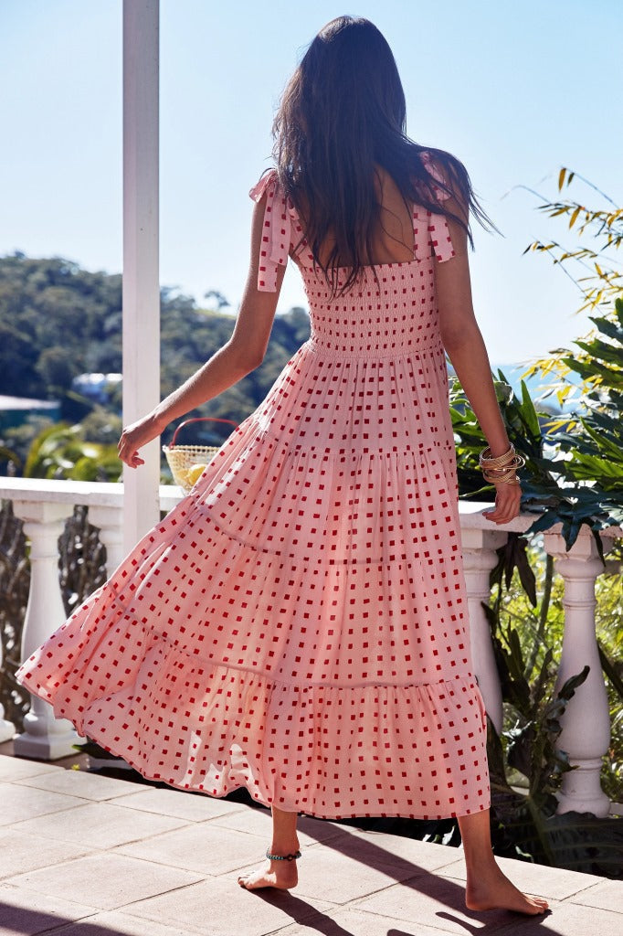 Bequemes Midikleid Mit Rüschen