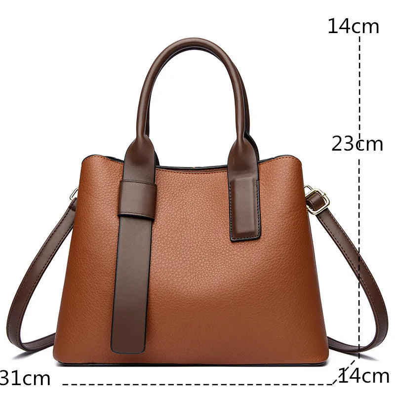 Große Schulterhandtasche İm Stilvollen Design Mit Kreuzdetail