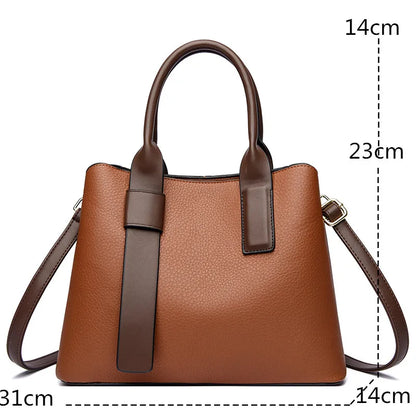 Große Schulterhandtasche İm Stilvollen Design Mit Kreuzdetail