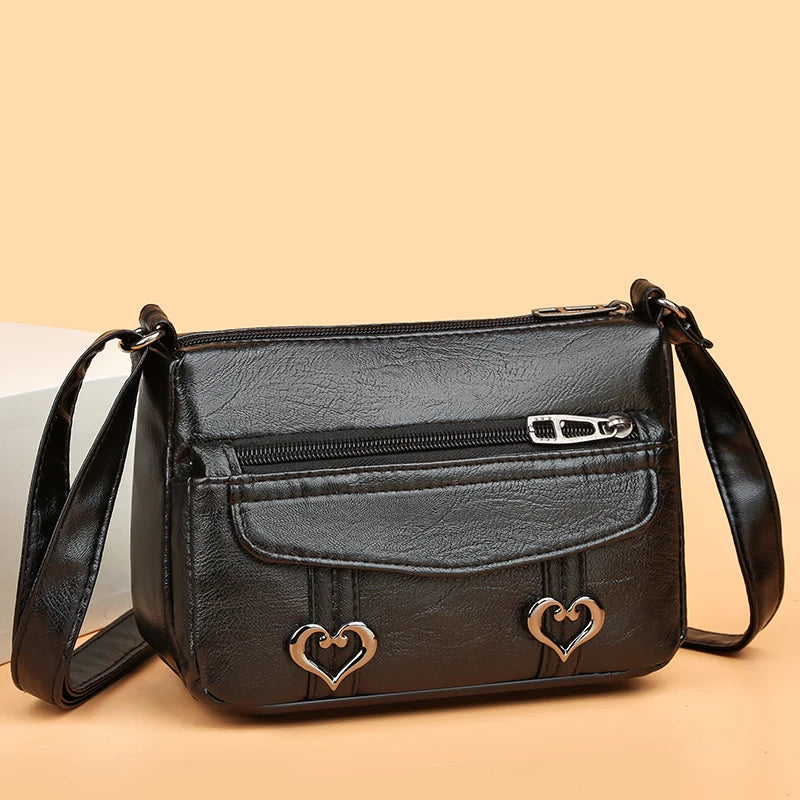 Vintage-Umhängetasche Mit Mehreren Taschen
