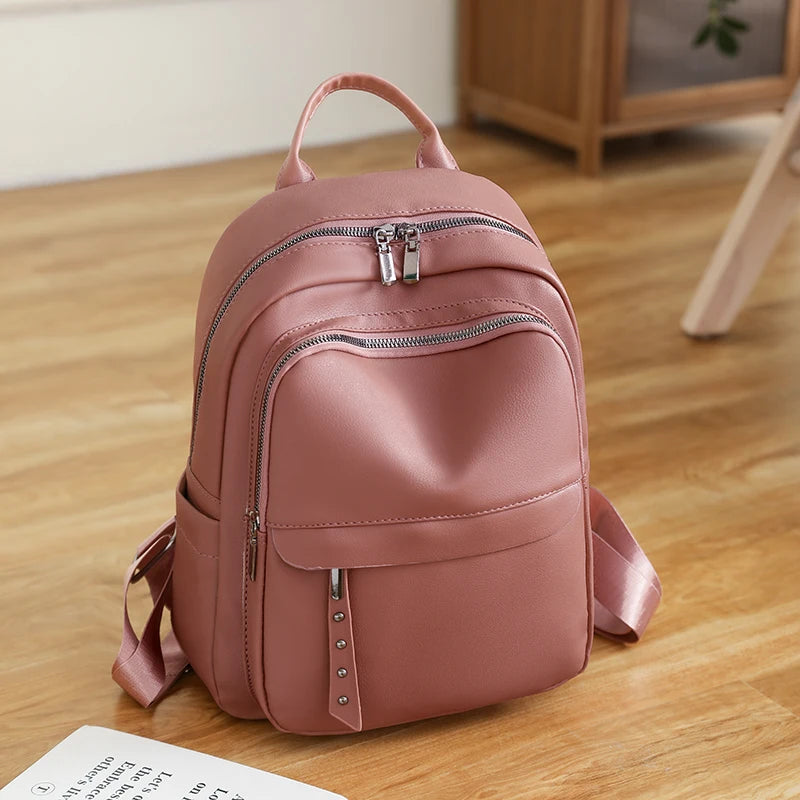 Hochwertiger Damenrucksack Aus Leder