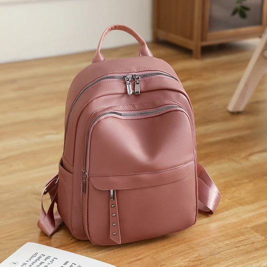 Hochwertiger Damenrucksack Aus Leder