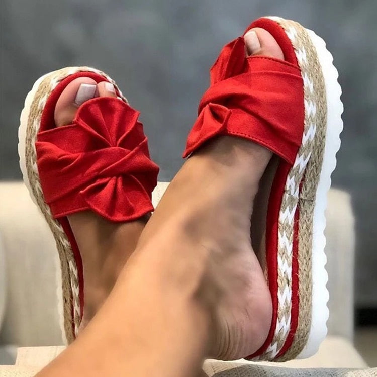 Edle Slipper Mit Schleifen-Design