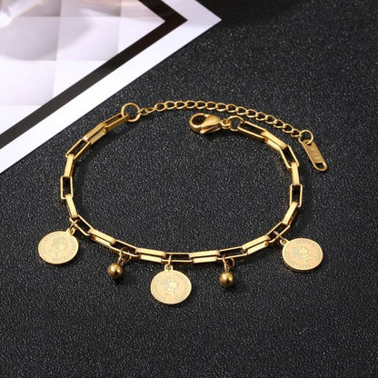 Rundes Signature-Armband Aus Edelstahl Für Damen