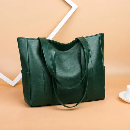 Stilvolle Einfarbige Schultertasche Mit Reißverschluss Für Damen