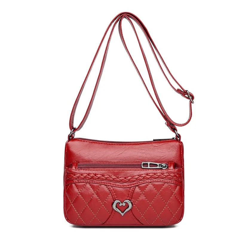 Vintage-Umhängetasche Mit Mehreren Taschen