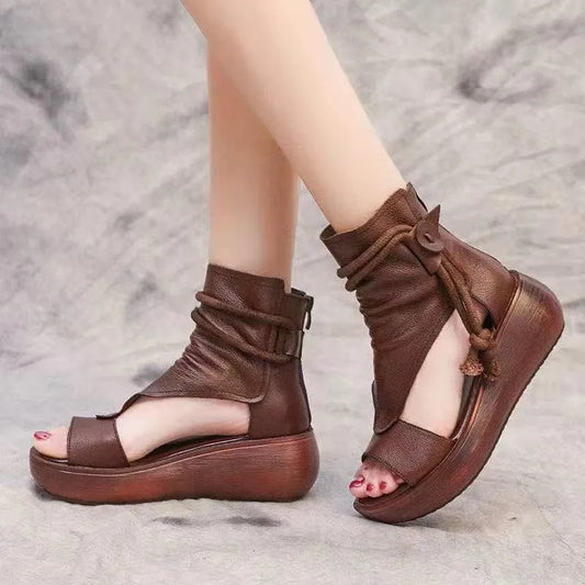 Bequeme Vintage-Sommersandalen