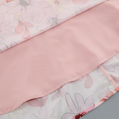 Langärmliges Maxikleid Mit Blumendruck