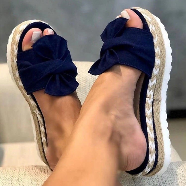 Edle Slipper Mit Schleifen-Design