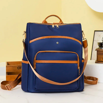Reiserucksack Damen Nylon Wasserdichter Laptop-Rucksack