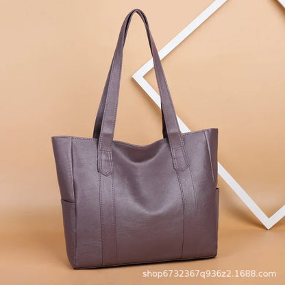 Stilvolle Einfarbige Schultertasche Mit Reißverschluss Für Damen