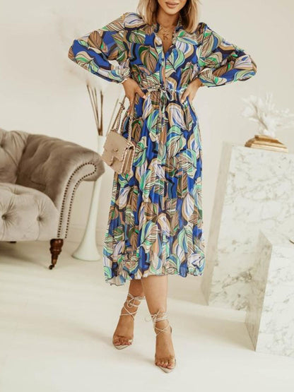 Elegantes Plissee-Midikleid