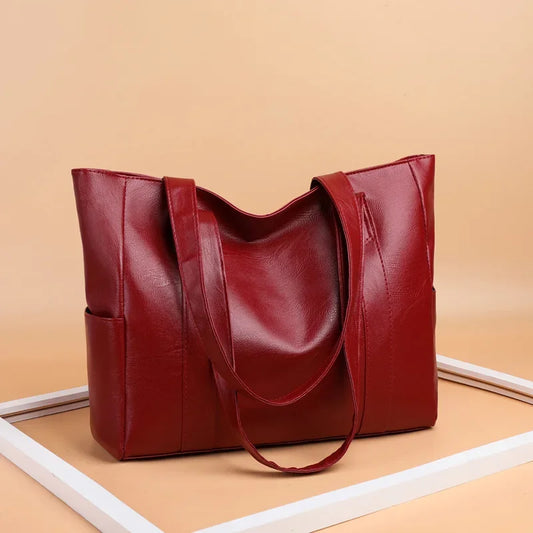 Stilvolle Einfarbige Schultertasche Mit Reißverschluss Für Damen