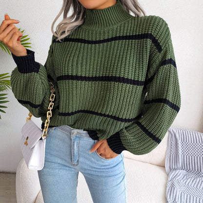 Stylischer Pullover Mit Streifendetail