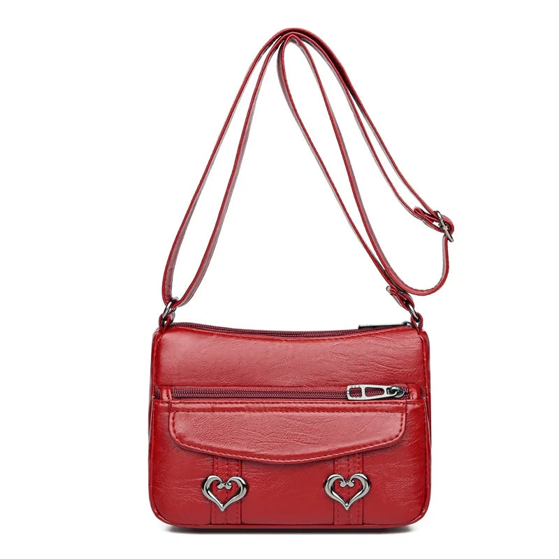 Vintage-Umhängetasche Mit Mehreren Taschen